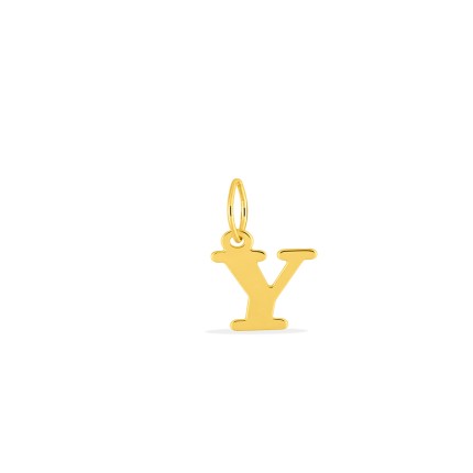 Pendente Letra Y em Ouro Amarelo 9K