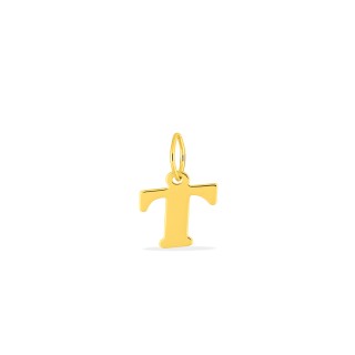 Colgante Letra T en Oro Amarillo 9K