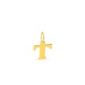 Pendente Letra T em Ouro Amarelo 9K