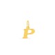 Pendente Letra P em Ouro Amarelo 9K