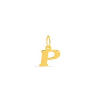 Colgante Letra P en Oro Amarillo 9K
