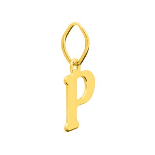 Colgante Letra P en Oro Amarillo 9K