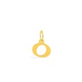Colgante Letra O en Oro Amarillo 9K