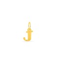 Pendente Letra J em Ouro Amarelo 9K