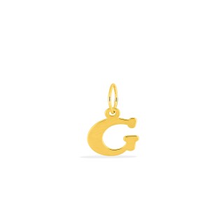 Pendente Letra G em Ouro Amarelo 9K