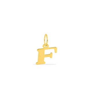Pendente Letra F em Ouro Amarelo 9K