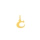 Pendente Letra C em Ouro Amarelo 9K