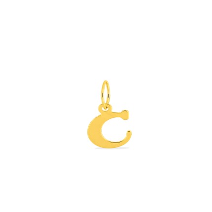 Pendente Letra C em Ouro Amarelo 9K