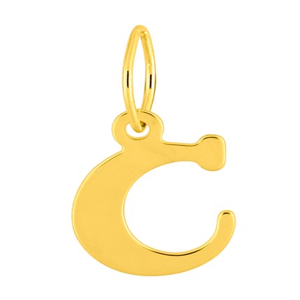 Colgante Letra C en Oro Amarillo 9K