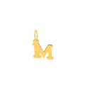 Colgante Letra M en Oro Amarillo 9K