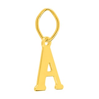 Pendente Letra A em Ouro Amarelo 9K