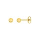 Pendientes bolas 4 mm bañado en oro - cierre mariposa