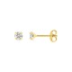 Brincos banhados a ouro com zircónias 4mm