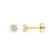 Brincos banhados a ouro com zircónias 5mm
