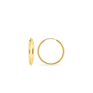 Brincos de argola banhados a ouro 25mm fio 2mm