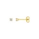 Pendientes en oro amarillo 18K y diamantes 0,10 ct engastados con garras