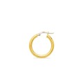 Pendientes de aro lisos oro amarillo 18K diametro 15 mm hilo 2.5mm