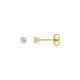 Pendientes oro amarillo 9K con circonita 3 mm engastada en 4 garras