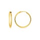 Brincos de argola em ouro amarelo de 18K com 20 mm de diâmetro
