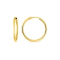 Brincos de argola em ouro amarelo de 18K com 20 mm de diâmetro