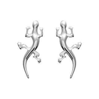Pendientes largartijas plata 925