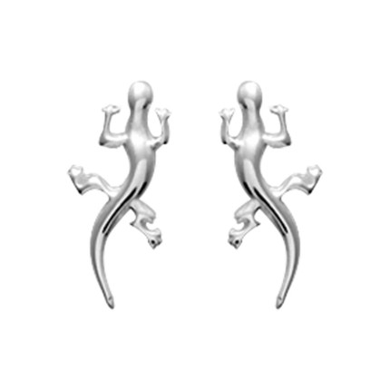 Brincos de lagarto em prata 925