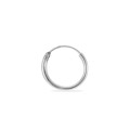 Brincos de argola de 14 mm em prata 925 - Fio 1,5 mm