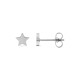 Pendientes estrella en acero