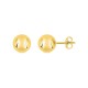 Brincos com bolas de 8 mm em ouro amarelo de 18K