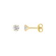 Brincos de 4 mm em ouro amarelo de 18K com zircónias cúbicas