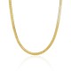Colar de corrente em aço inoxidável dourado - 42 cm