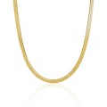 Collar de cadena de acero dorado - 42 cm