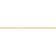 Collar de cadena de diamantes forçat chapados en oro de 1,60 mm