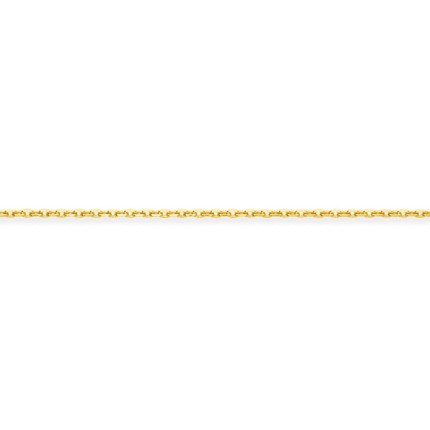 Collar de cadena de diamantes forçat chapados en oro de 1,60 mm