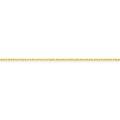 Collar de cadena de diamantes forçat chapados en oro de 1,60 mm