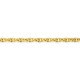 Pulsera de malla chapada en oro de fantasía