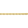 Pulsera de malla chapada en oro de fantasía