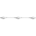 Pulseira em prata 925 banhada a ródio adornada com 4 motivos