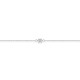 Pulsera de plata 925 rodiada, cadena de forçat y circonita