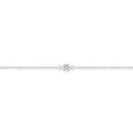 Pulsera de plata 925 rodiada, cadena de forçat y circonita