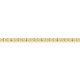 Pulseira em ouro amarelo de 9K com diamantes criados de 0,54 ct