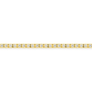 Pulseira em ouro amarelo de 9K com diamantes criados de 0,54 ct
