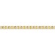 Pulseira em ouro amarelo de 9K com diamantes trabalhados em 0,75 ct.
