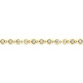 Pulsera de oro amarillo de 9K con diamantes creados de 1,05 ct.