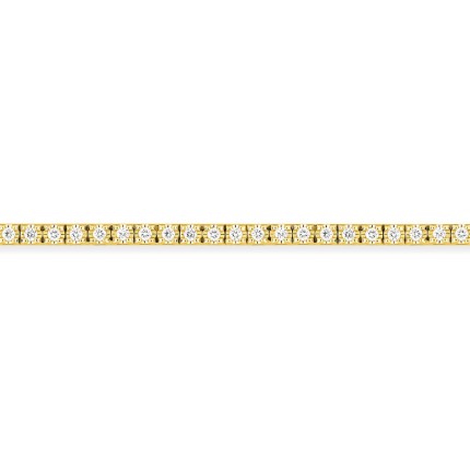 Pulsera de oro amarillo de 9K con diamantes creados de 0,82 ct  malla de tenis