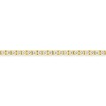 Pulseira em ouro amarelo de 9K com diamantes de 1,04 ct criados em malha de ténis