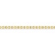 Pulseira em ouro amarelo de 9K com diamantes criados de 1,54 ct em malha de ténis