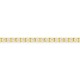 Pulseira em ouro amarelo de 9K com diamantes de 2,05 ct criados em malha de ténis