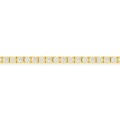 Pulseira em ouro amarelo de 9K com diamantes de 2,05 ct criados em malha de ténis