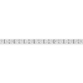 Pulsera de oro blanco de 9K con diamantes creados de 1,00  ct.